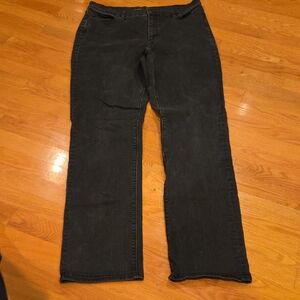 Lands' End Women's Black Straight Leg Jeans